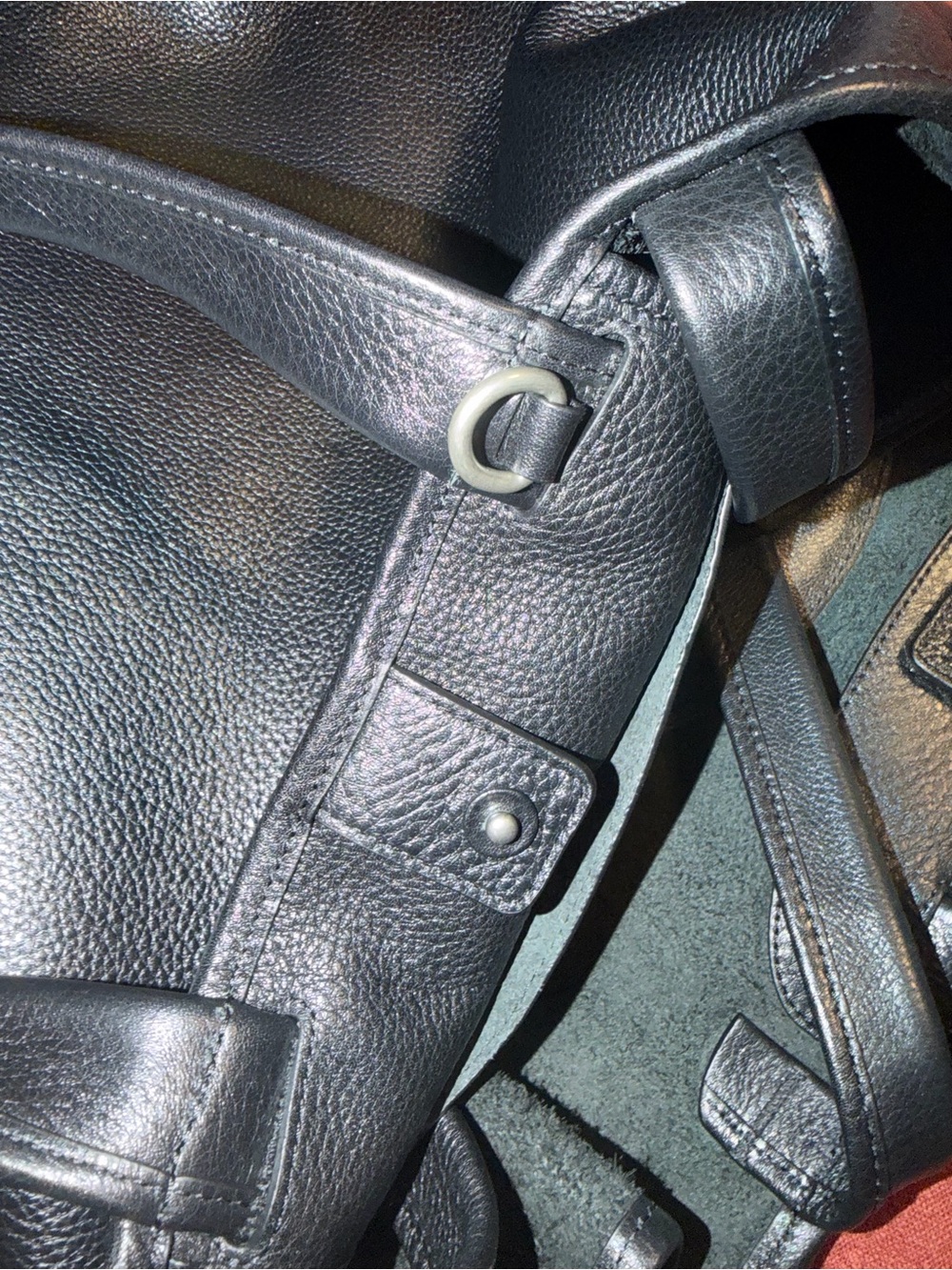 Telfar Black Large Leather Tote - Picture 7 of 16